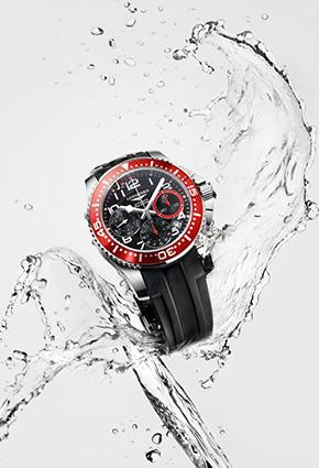 ساعات HydroConquest  أداء غنيّ بالألوان في عالم الغطس 
